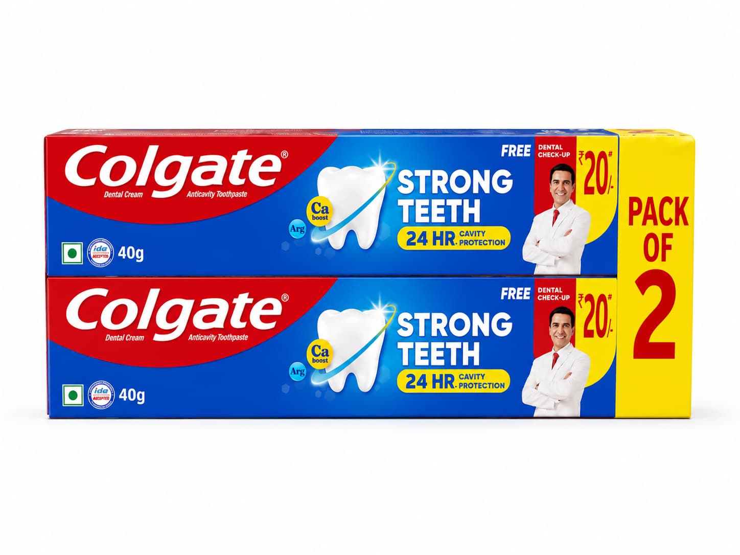 Colgate Strong Teeth Calcium-Boost Toothpaste (Pack of 5)